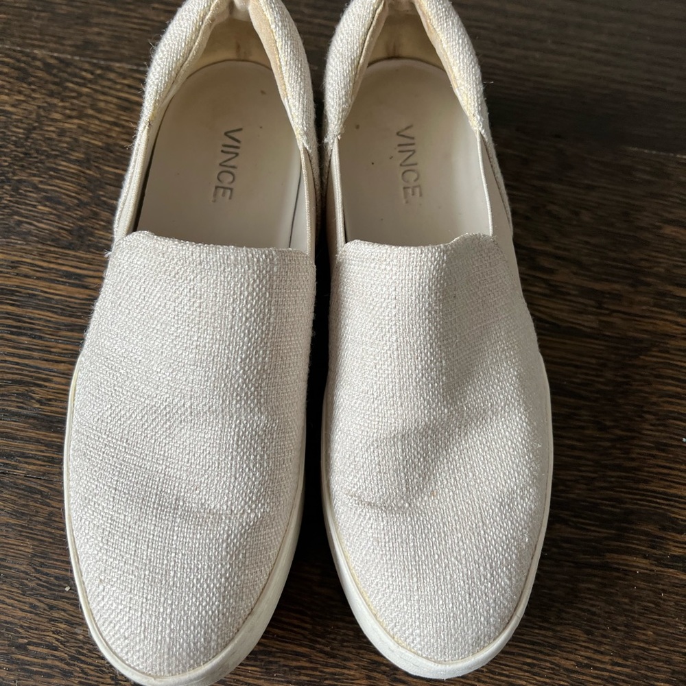 Vince slide on platform sneakers